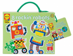 8 Rockin Robots - two piece puzzles