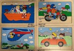 Transport Puzzle 4 pack