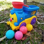 Musical Moving Train with Popping Ball
