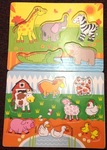 Farm & Safari Knob Puzzle
