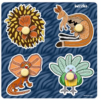 Easy Grip Aboriginal Art (Navy)