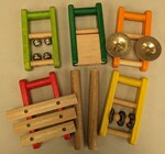 Wooden Handheld Music Set