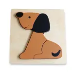 2 Wooden Puzzles DOG & FOX