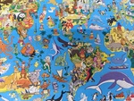 WORLD MAP Floor Puzzle 