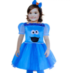 Cookie Monster Dress (Size 1.5 - 3)