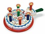 R51: Wooden Birthday Cake