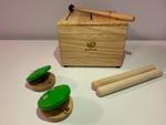 Tone Drum, Frog Castanet and Claves