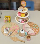 Wooden Tea & Cake Set