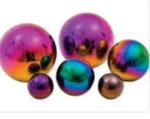 Rainbow reflective metal balls
