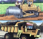Bulldozer and Truck Tuzzle