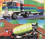 Tuzzles Cement mixer and Semi Trailer Truck