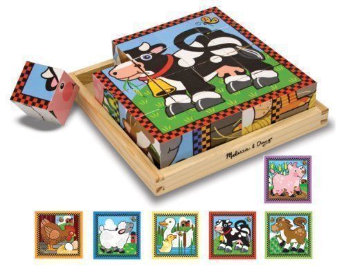 JIG35: Farm wooden cube puzzle