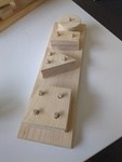 Pegs & shapes wooden puzzle