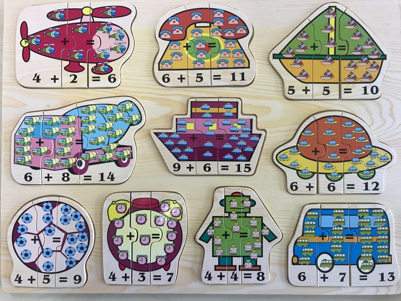 JIG410: Wooden Addition Puzzle