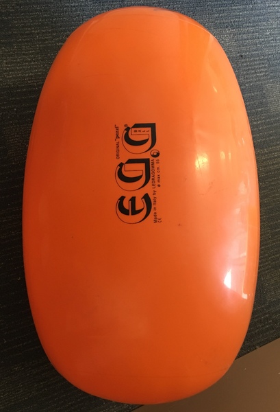 APL17: Orange Oval gym ball