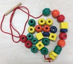 Wooden threading set