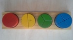 Wooden shape counting puzzle