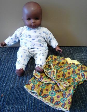 PPL436: African Doll with Clothes