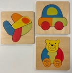 Teddy, Plane and Car Puzzles