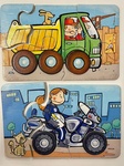 2 First Puzzles - Dump Truck and Police