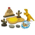 Wooden Dinosaur Volcano Set