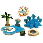 Wooden Dinosaur Water Set