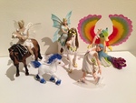 Schleich Fantasy Set with Rainbow Creature