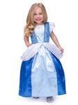 Satin Blue Princess Dress - Medium