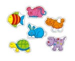 5 Two-Piece Puzzles - Pets