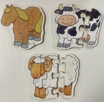 3 Animal Puzzles