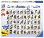 300 piece Puzzle - Bird Stamps