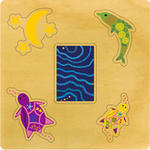 Dolphin & Turtle Inset Puzzle