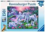 150 piece Puzzle - Unicorns in the Sunset Glow
