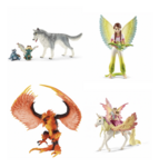 Schleich Set with Fire Eagle and Flying Unicorn