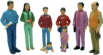 Block Play People - Hispanic Family