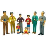 Block Play People - Asian Family