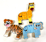 Mix and Match Animal Blocks Puzzle