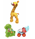Frog, Giraffe and Elephant