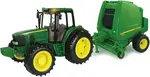 Big Farm Tractor with Baler