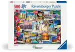 500 piece Puzzle - World Travel Pinboard