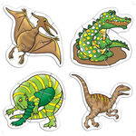 4 Dinosaur Puzzles