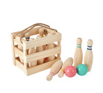 Wooden Skittles Game