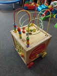 Activity Cube with Wheels