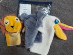 Pelican, Lion, Elephant Puppets