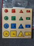 Geometric Shapes Knob Puzzle