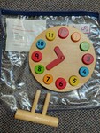 Wooden Teaching Clock Puzzle
