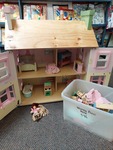 Wooden Doll's House & Furniture