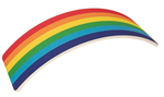 RAINBOW WOODEN WOBBLE BALANCE BOARD