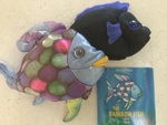 Rainbow Fish Book and hand Puppets