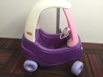 Purple and pink push car